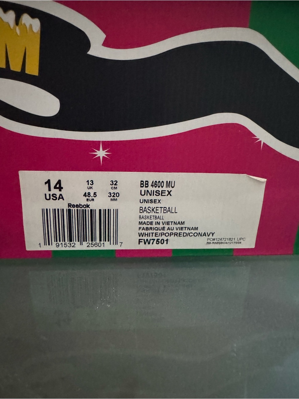 Reebok Icecream Sneakers with Pink Midsole and Blue Graphics - Picture 9 of 9